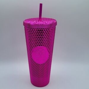 Starbucks Sangria Venti Studded Metallic Tumbler Cup Holiday 2022